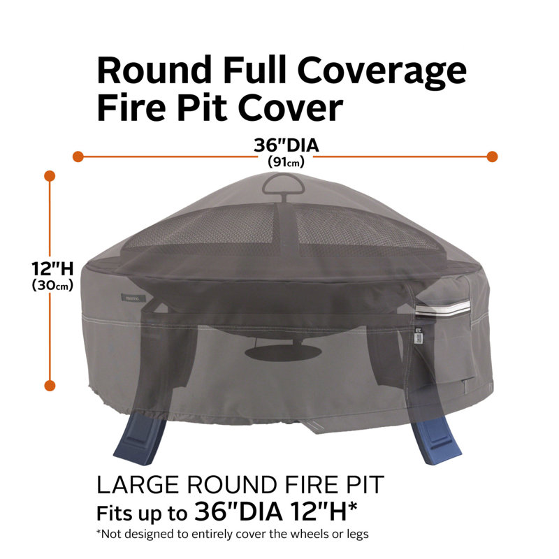 Arlmont & Co. Khalil 36'' W x 36'' D Fire Pit Cover