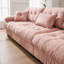 Canapé modulaire moderne rose - Canapé 4 places avec accoudoirs ronds et coussins moelleux pour le salon-129023810