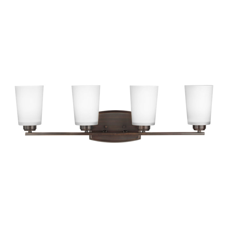 Franport Four Light Wall / Bath from Generation Lighting , Burnt Sienna, No