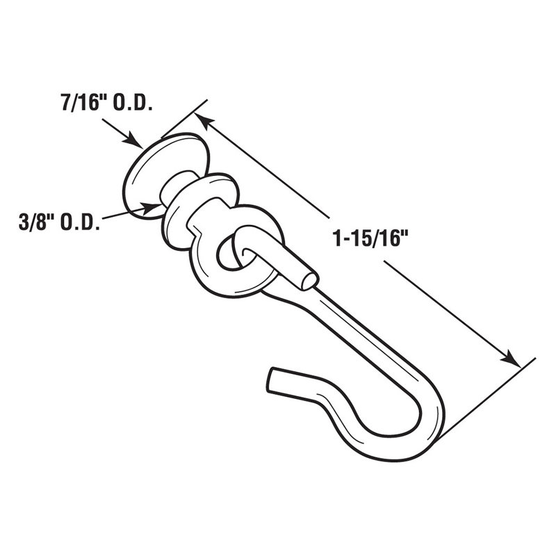 Crochet en aluminium Prime-Line