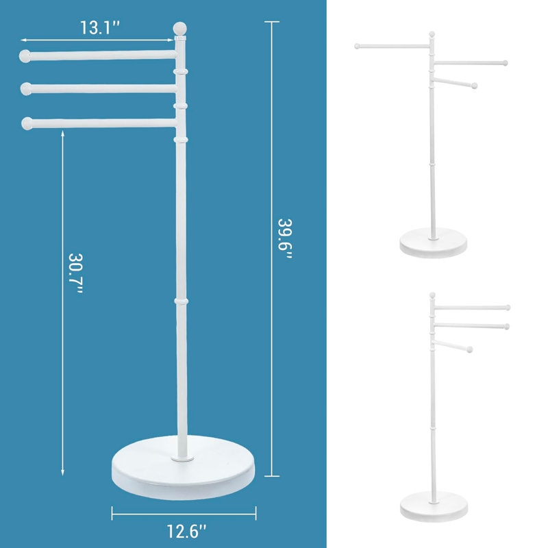 Porte-serviettes 40 po, Blanc