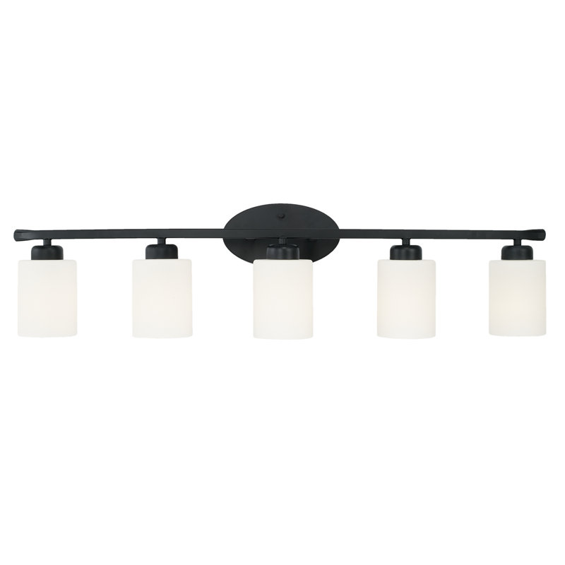 Dixon Dimmable Vanity Light, Matte Black, 5