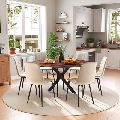 47in Round Dining Table Set