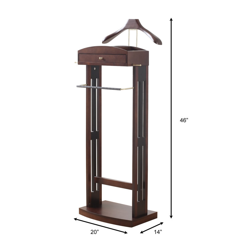 Obyrne Metal Freestanding Valet Stand