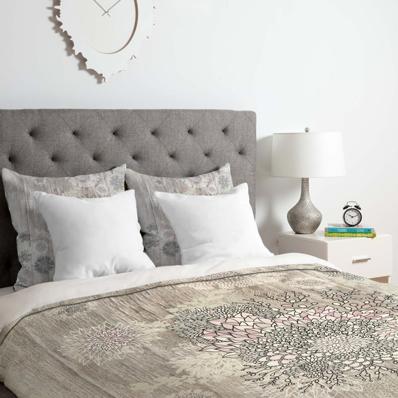 Iveta Abolina Polyester Floral Duvet Cover, Queen Duvet Cover + 2 Standard Shams