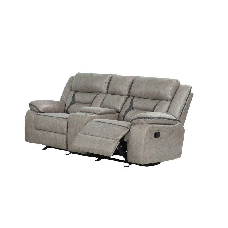 Causeuse inclinable en similicuir 77,5 po Senoria
