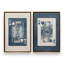 Ensemble de 2 reproductions sur toiles bleu marine-1903563578-1903563572