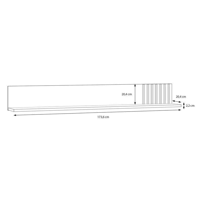 Particle Board / Chipboard Floating Shelf