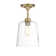 Cesaire Glass Semi Flush Mount
