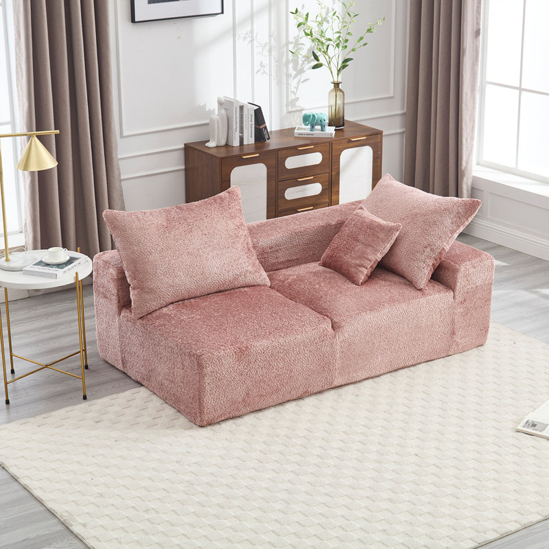 Exquisite fabric technology, intimate two-person design, lazy leisure sitting, free combination of flexible and changeable, a wide range of scene applicability of the sofa