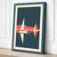 Streamlined Aircraft Mid-Century - Wrapped Canvas-728956264-728956271