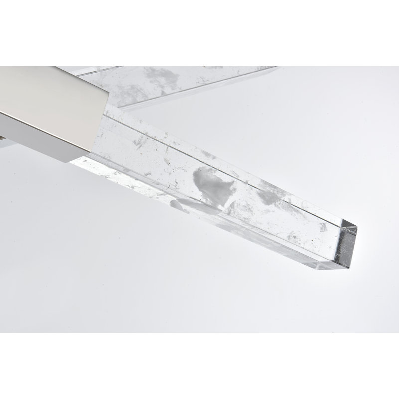 Luminaire suspendu 4 barres Axil, Chrome chrome