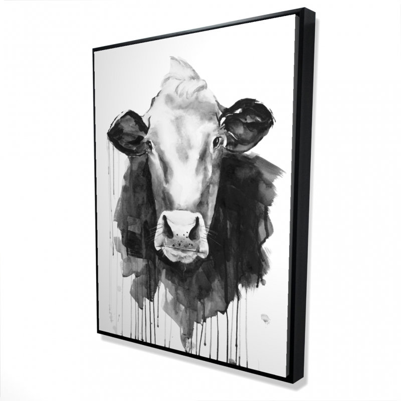 Cow Print On Canvas