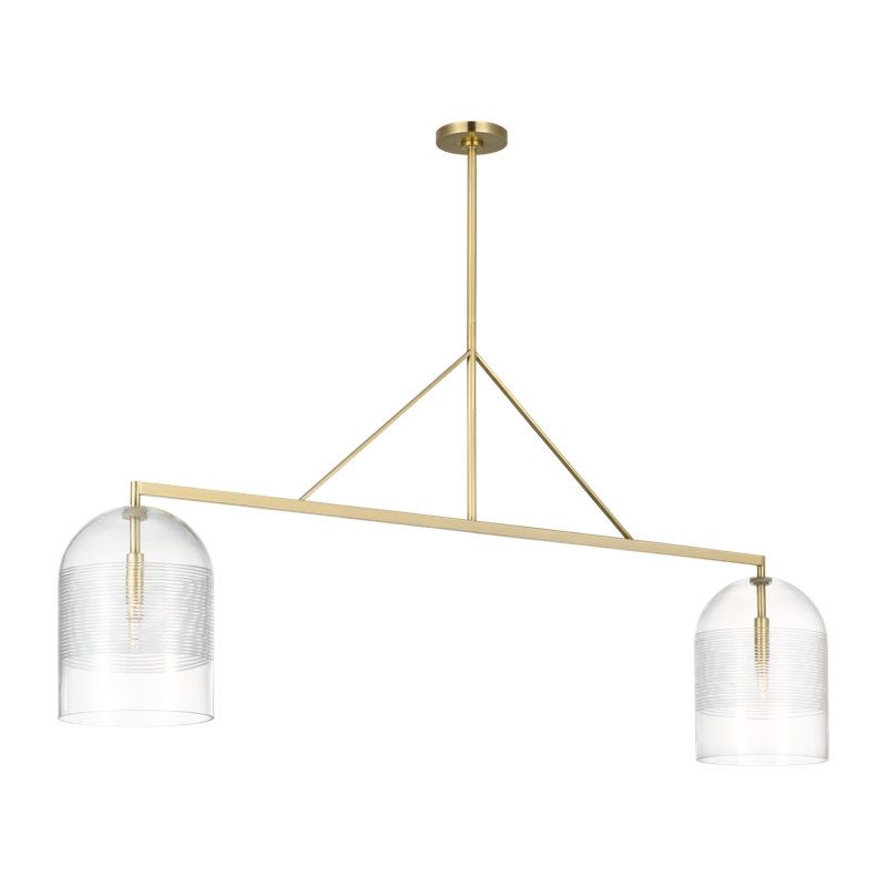Leano 2 - Light Pendant, Hand-Rubbed Antique Brass