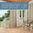 TOWN & COUNTRY BASICS Cabana Solid Indoor Outdoor Light Filtering Grommet Top Curtains 2-Pack Set-20584536-20584539