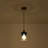 1 - Light Modern Cinched Glass Gradient Blue Seeded Bell Pendant Light