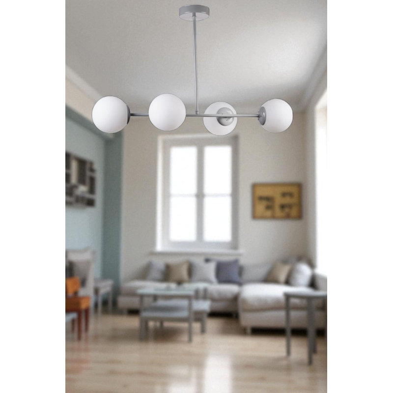 Lustre, Blanc / Gris
