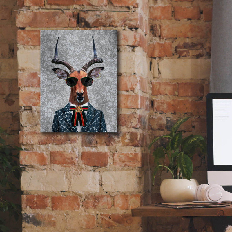 «Antelope» par Svetlana Aleynikova, art mural sur toile, H 16 po x l 12 po