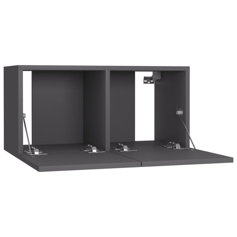 Goer Hanging TV Cabinet 60x30x30 cm, Light Grey