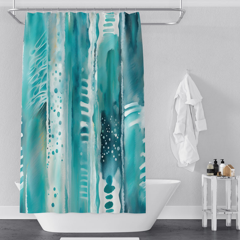 Rideau de douche Saphiya, H 72 po x l 70 po