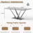 Glass Top Metal Base Dining Table-97779108