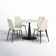 Leong 4 - Person Pedestal Dining Set