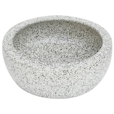 Metro Lane Brallan 41mm L x 41mm W Grey Ceramic Circular Sink