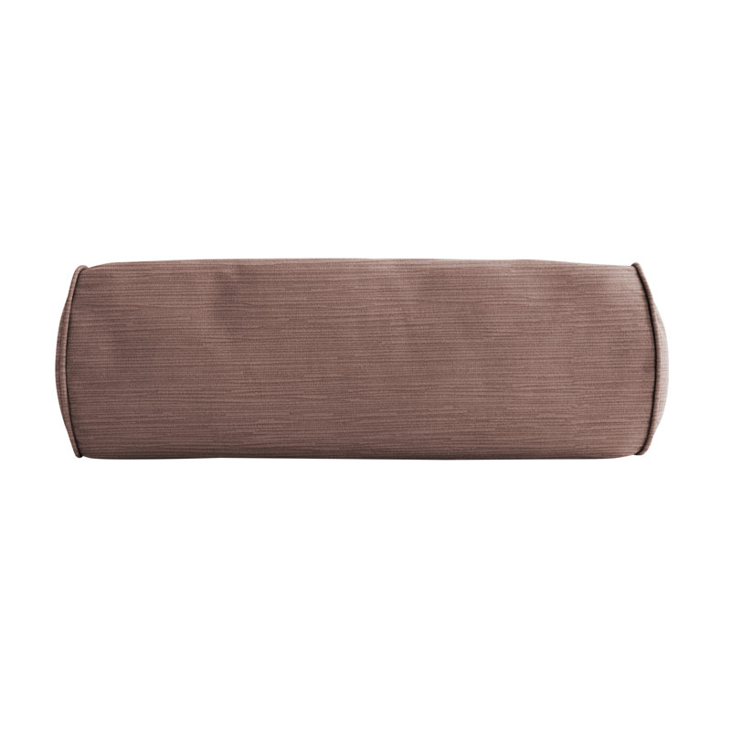 Housse et insert de traversin en velours Bridgett, 6 po x 16 po, Rouge rose