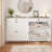 Farmhouse 16 Pair Shoe Storage Cabinet With 2 Flip Drawers, Narrow Shoe Storage Organizer Unit with Shelves For Entryway-249792701