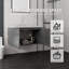 Meuble-lavabo de 91 cm avec lavabo, armoire de rangement suspendue en contreplaqué avec portes à fermeture amortie, comptoir en marbre reconstitué, gris-133416148