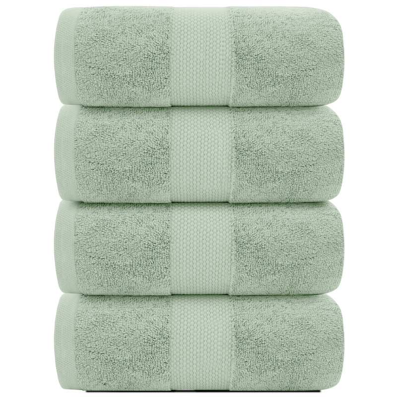 Serviette de bain 100% coton Aldercy, Vert