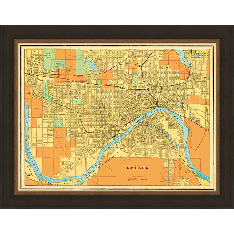 Carte personnalisée de Saint-Paul - cadre photo