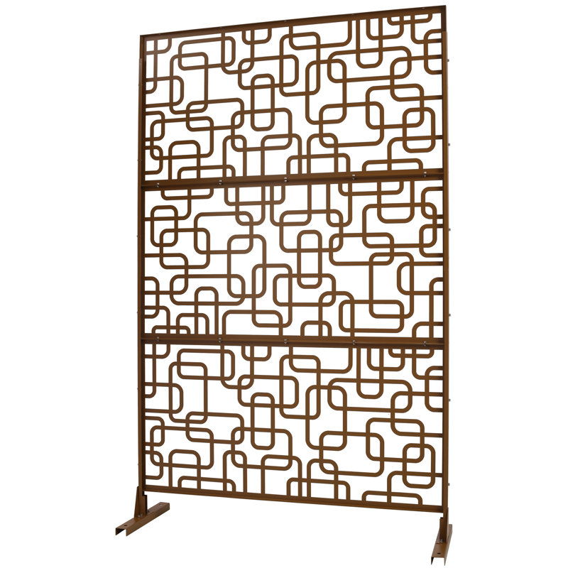 Écran d'intimité extérieur et intérieur H 76 po x l 48 po, Brun