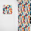Trendy Patterns 1970S Style II - Rideau abstrait - Rideau géométrique obscurcissant - 1 panneau-107599488