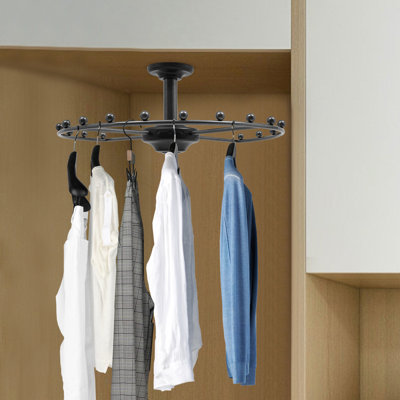 Tringle rotative ronde pour garde-robe 16,5 po (P) x 6,3 po (H)