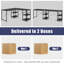 Grand bureau d'ordinateur en forme de L 60 po avec 4 tablettes de rangement Camorra 17 Stories