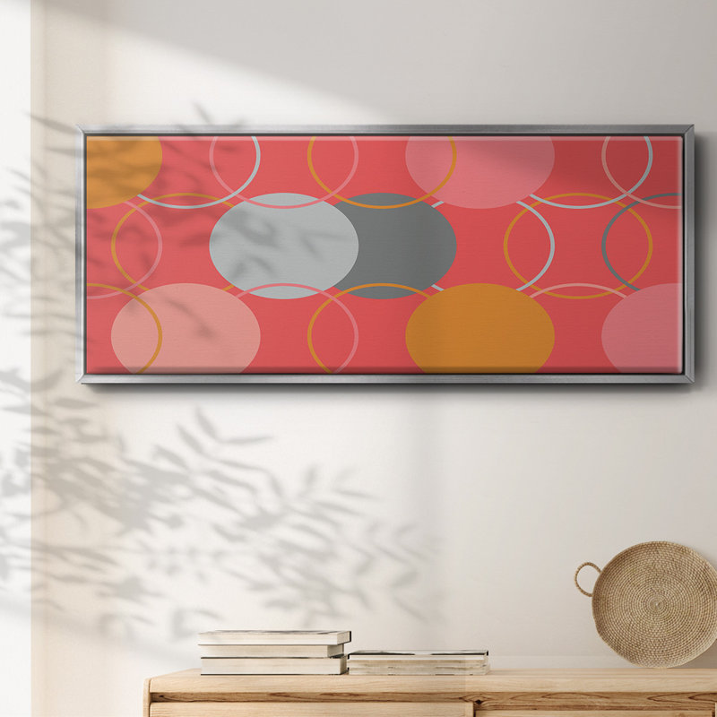 Geometric Circles- Framed Canvas