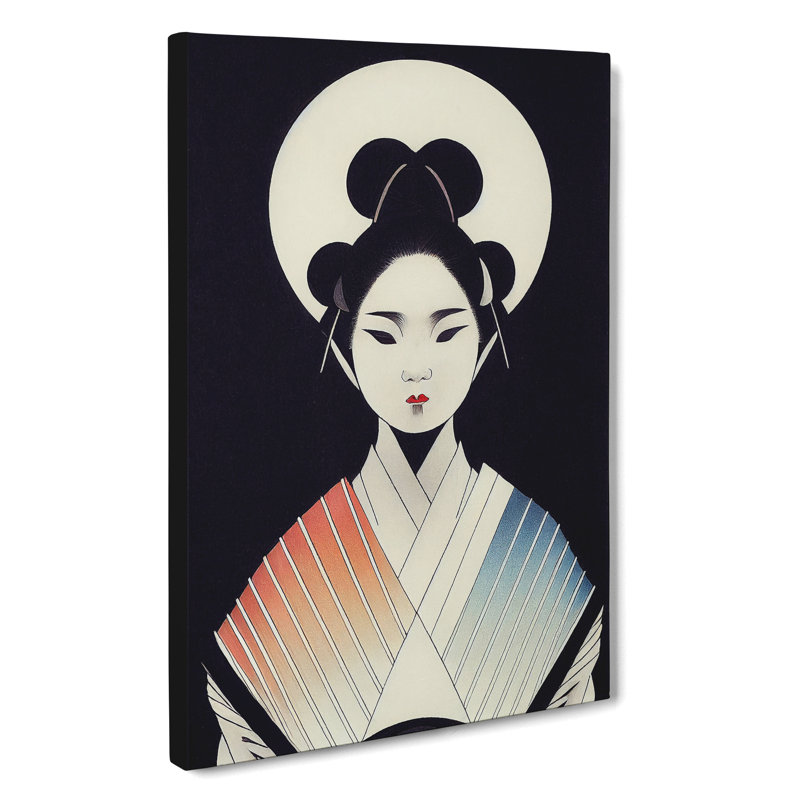 Artful Geisha No.1 - Wrapped Canvas Print, 50cm H x 35cm W x 3cm D