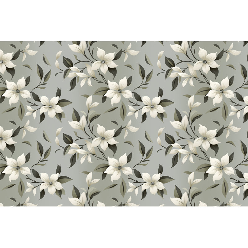 Rideaux à motif floral - 6149, L 40 po x L 61 po
