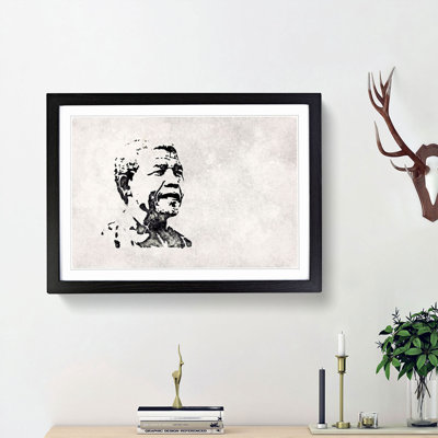 Nelson Mandella - Framed Print