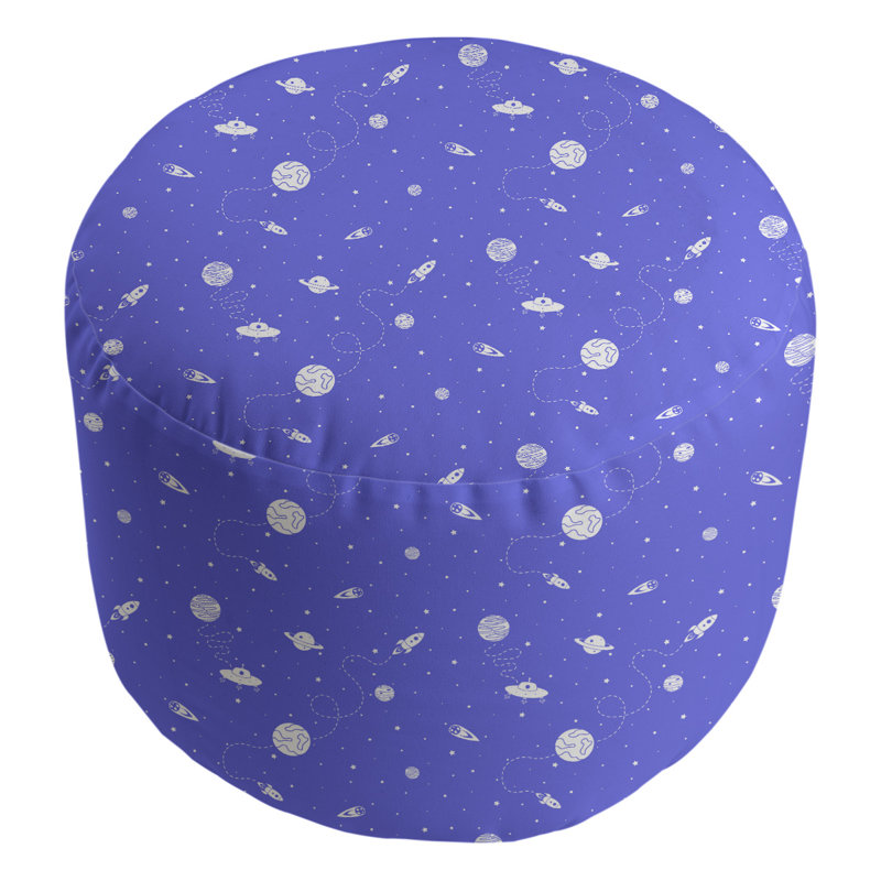 Repose-pieds Avicia, Blanc / Mauve