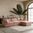 105 Inch Upholstered Sofa, 3-Seater Couch With Ottoman-For Modern Home-1257390208