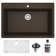 Karran Quartz 33'' X 22'' Large Single Bowl Drop-in Kitchen Sink With Bottom Grid and Strainer