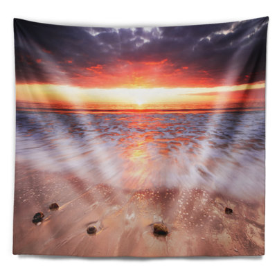 Photographie de paysage sunset strip tapisserie