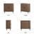 31.5'' Modern Sliding Doors Sideboard Storage Cabinet with Solid Wood Legs-297681544