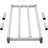 Aluminum Dunnage Rack, 48 x 20 Commercial Food Floor Rack, 8 Off the Floor, 1000 lbs Capacity All-Welded Aluminum Storage Rack, for Storage in Restaurants, Kitchens, Garages and Vehicles