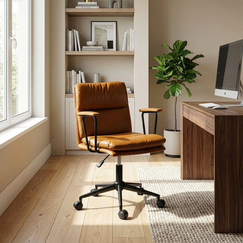 Chaise de travail Avalee, Brun cappuccino
