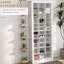 71 po de rangement pour étagère à chaussures 71 po, armoire à chaussures étroite pour le vestibule