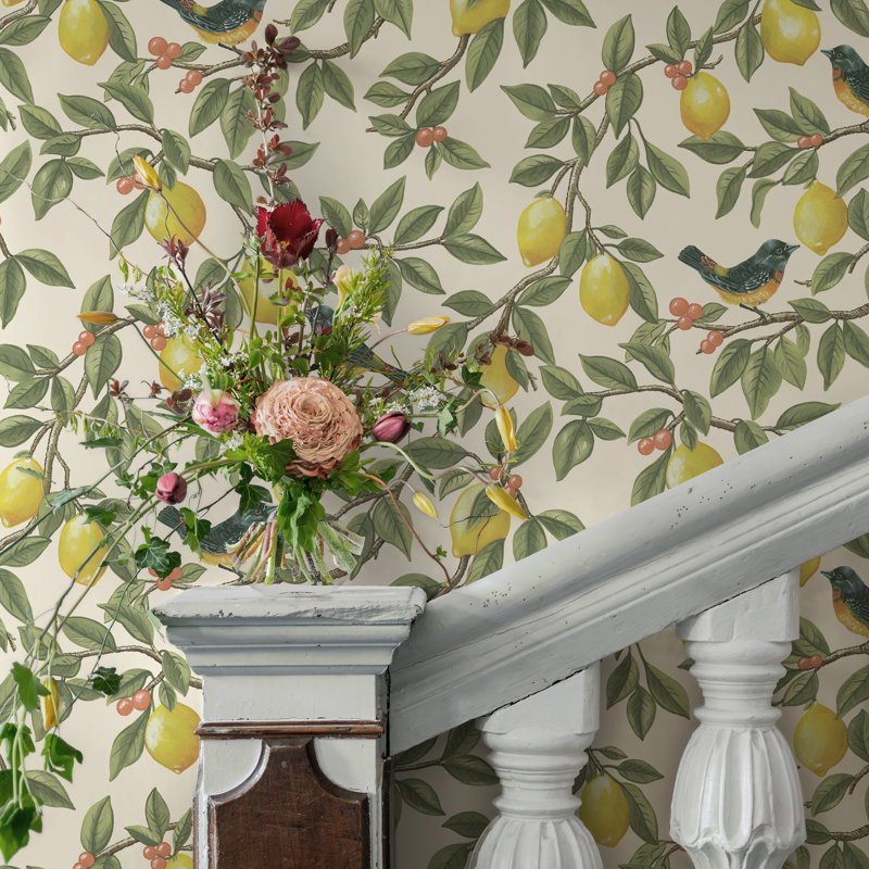 10.05m x 53cm Matte Wallpaper Roll, Cream Yellow