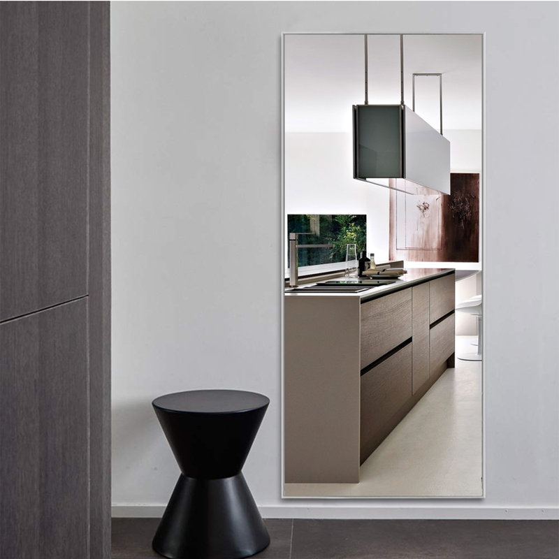 Miroir de salle de bain mural Talma, H 47 po x l 21 po, Argent argent